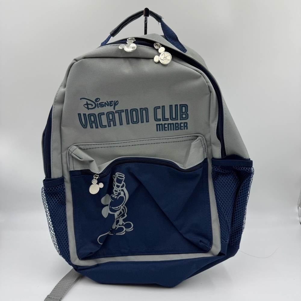 Disney Vacation Club Member Gray and Navy Backpack